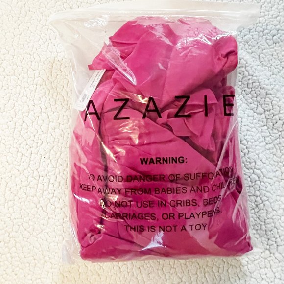 Azazie Ashika A-Line Ruched Chiffon Floor-Length Dress Fuchsia - 20 - Picture 6 of 7